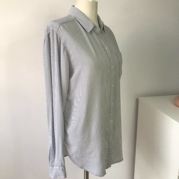 Abercrombie & Fitch Button Up Striped Blouse - Picture 4 of 6
